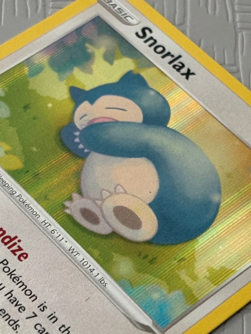 Snorlax 131/185 Pokemon TCG Holo Rare (Sleeping) NM